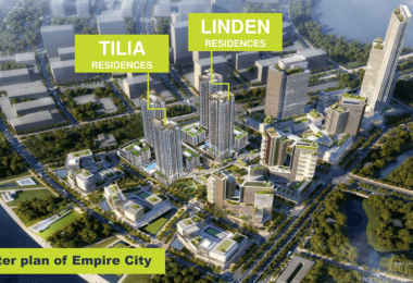 Cho thuê căn hộ toà Linden Residences khu đô thị Empire City