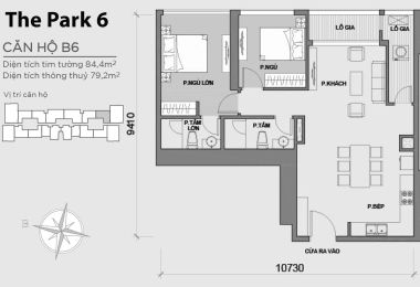 Căn hộ siêu phẩm Park 6 (P6B-29.09) Vinhomes Central Park
