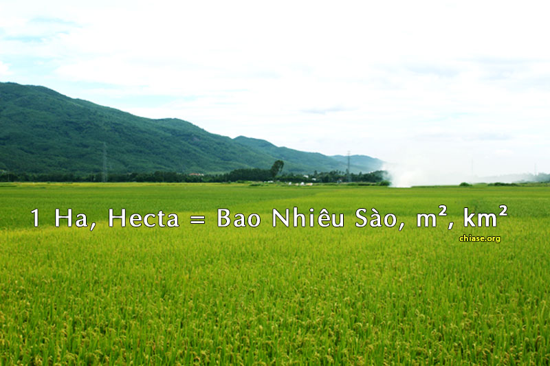 1 Hecta bằng bao nhiêu Kilomet vuông